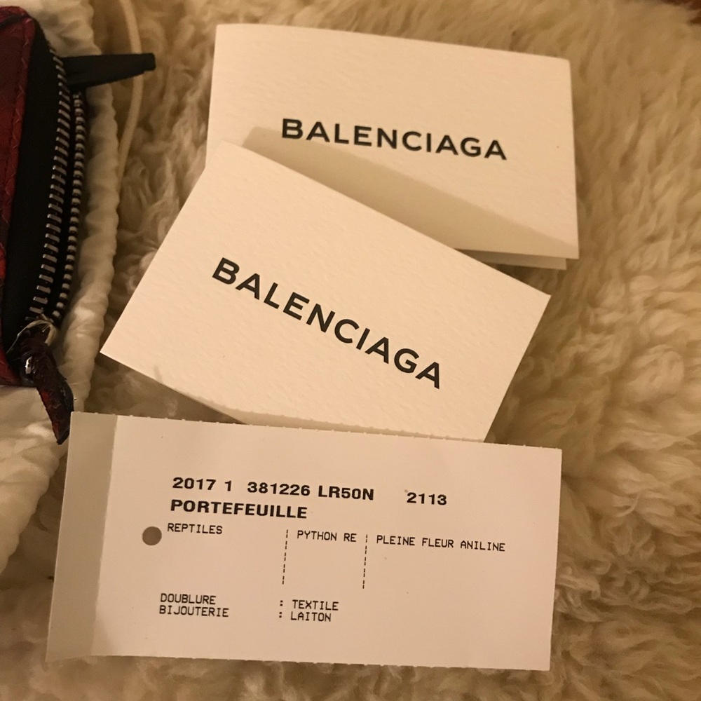 🆕 Balenciaga Python Continental Wallet ✨✨ - Picture 7 of 7